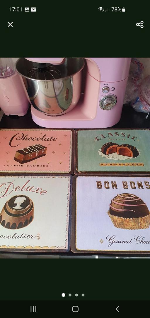 — chocolate theme placemats x 4