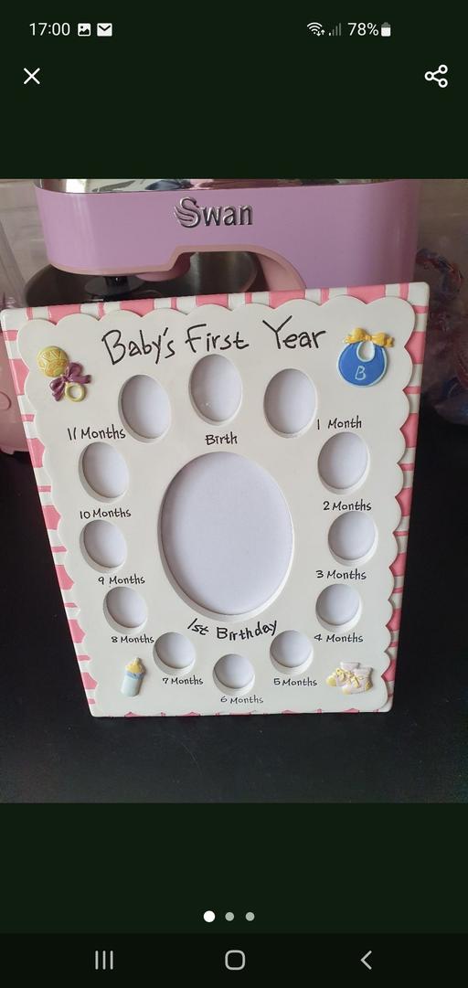  — baby's 1st year photo frame
