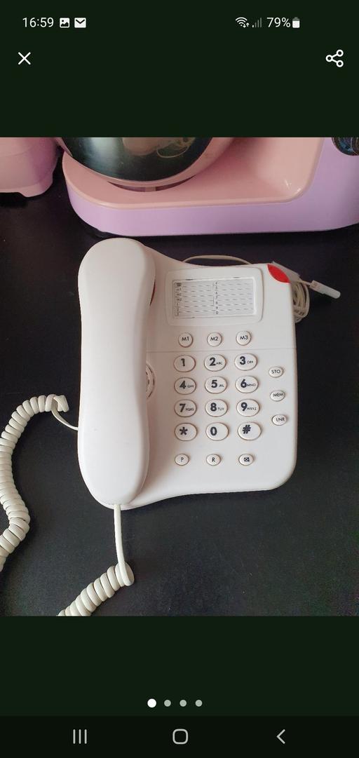  — telephone with orange flashing light