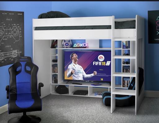  — Gaming High sleeper Bed with Tv & Storage