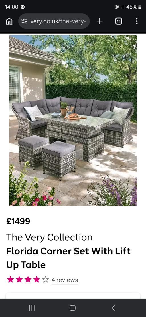  — Florida Corner Set (NO TABLE INCLUDED)