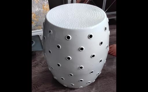  — metal stool / table cool unusual design