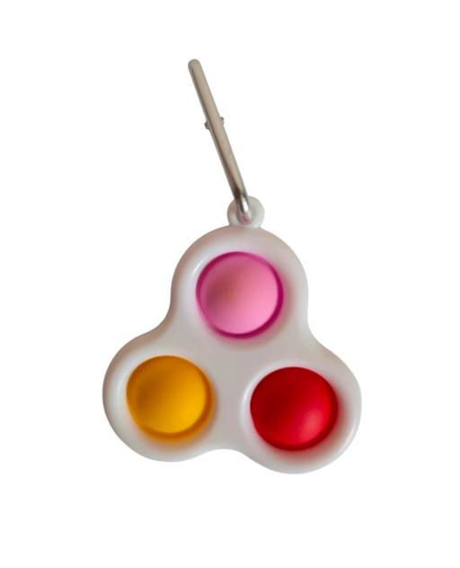  — Pop It Fidget Toy Triangular Keyring