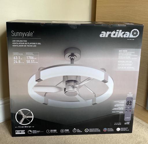 Artika Sunnyvale Ceiling Fan 28” with remote
