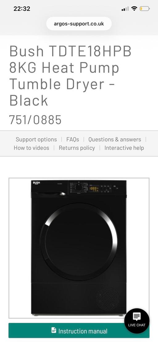  — Heat Pump Tumble Dryer