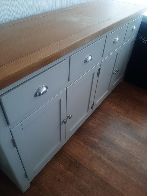  — Large Grey Sideboard / Buffet Cabinet