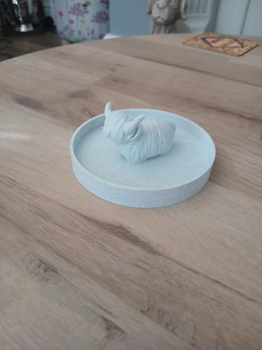  — Highland Cow Trinket Dish New