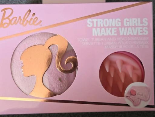  — barbie hair towel and massager