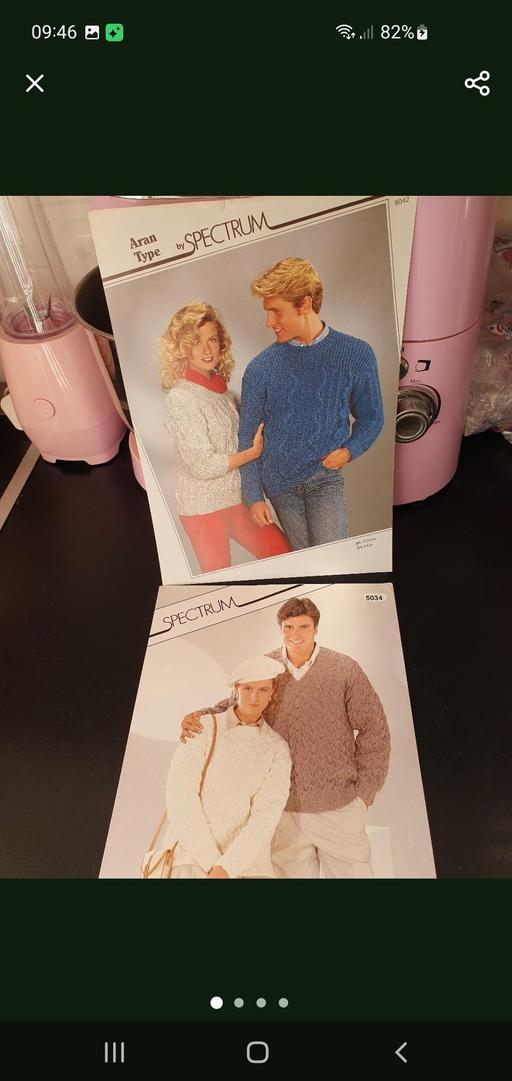  — vintage knitting patterns x 2