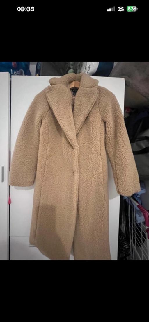  — Camel Long Teddy Coat