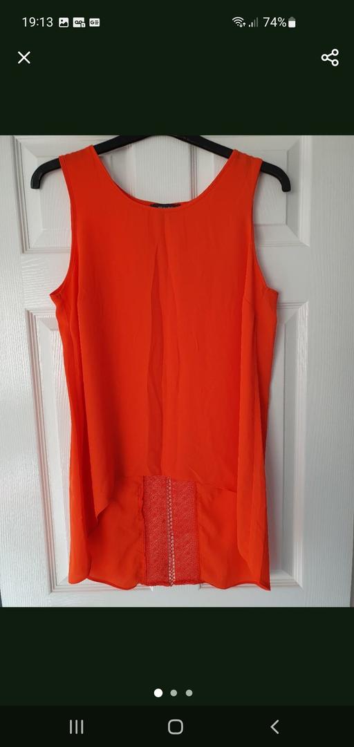  — ladies lace trim top
