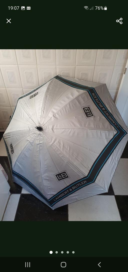  — large vintage advertising umbrella