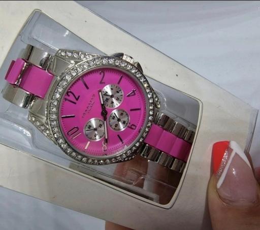  — Pink Rhinestone Ladies Watch – Sparkly NEW!