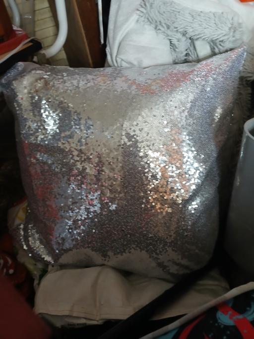  — 4 silver cushions new
