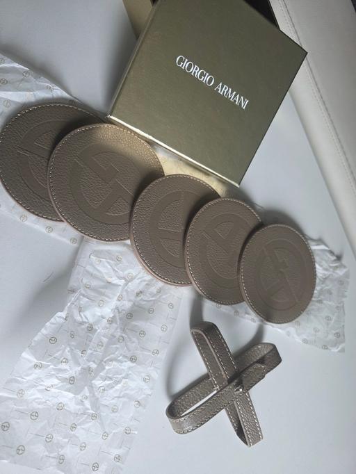  — Giorgio Armani coasters