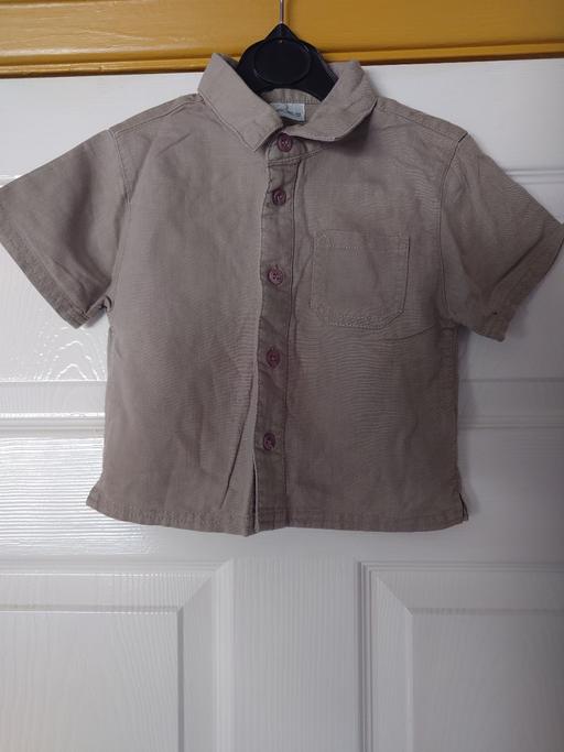  — Boys khaki shirt size 12-18 months