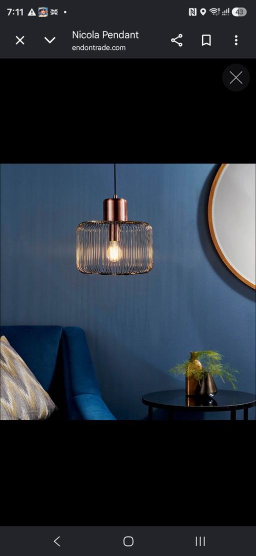  — 2 x Nicola 1 Light Square Ceiling Pendant