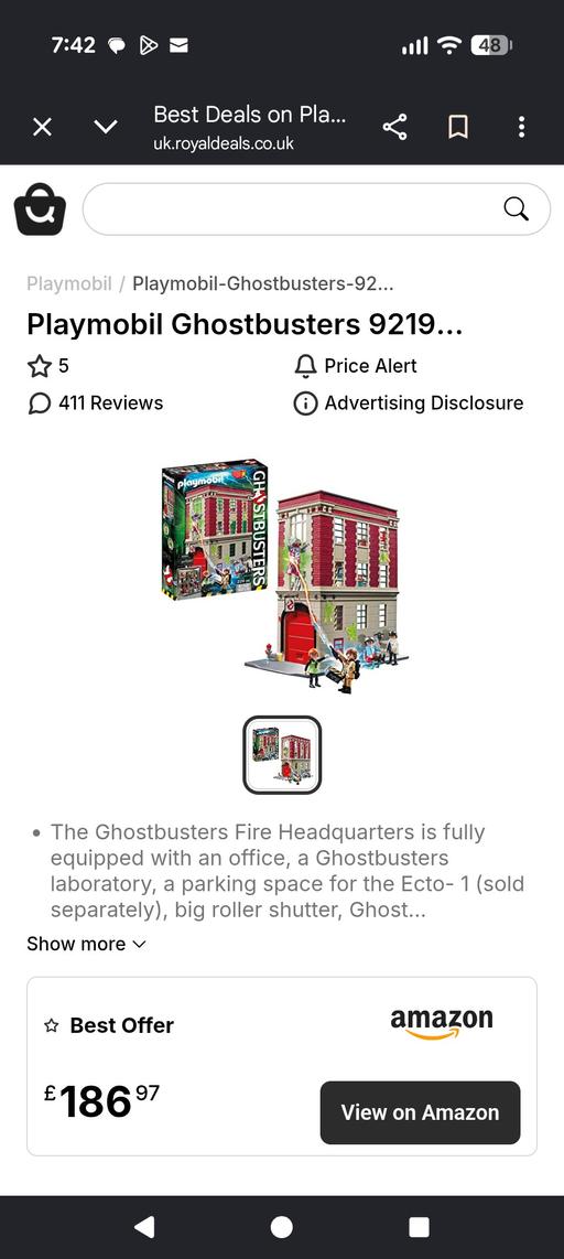  — Ghostbusters Playmobil Fire Headquarters