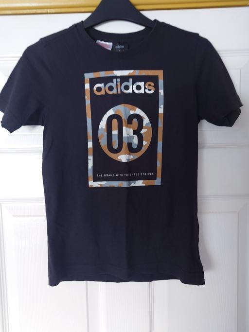  — Boys black Adidas top size 9-10 years