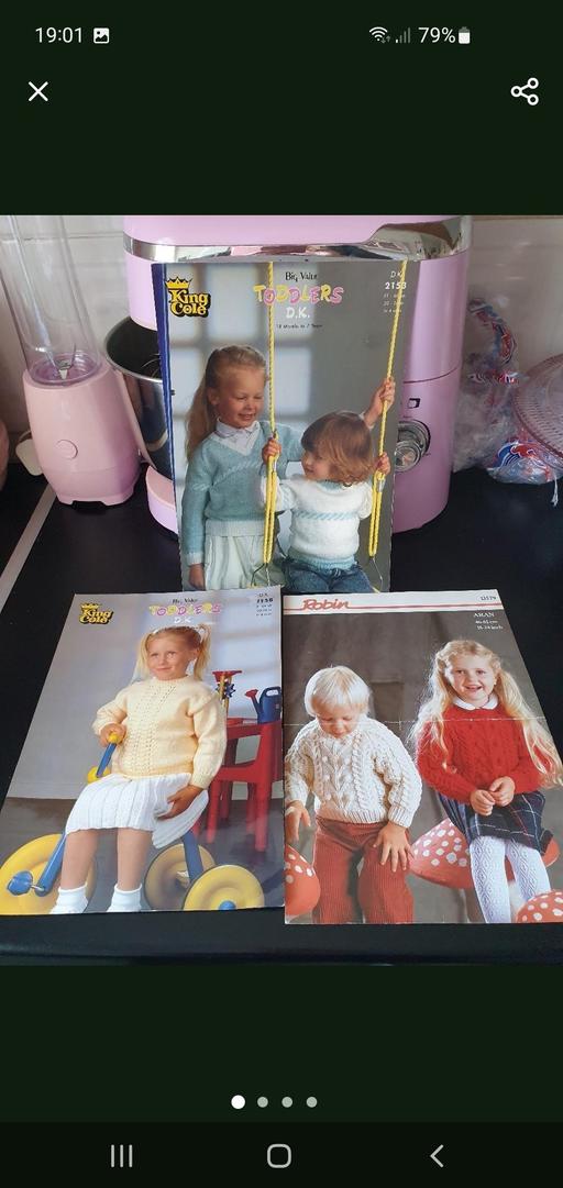  — knitting patterns x 3