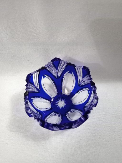  — CAESAR BOHEMIAN CRYSTAL COBALT BLUE BOWL.