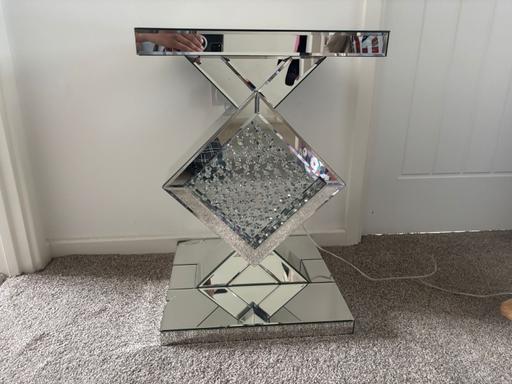  — Mirrored Corner Table