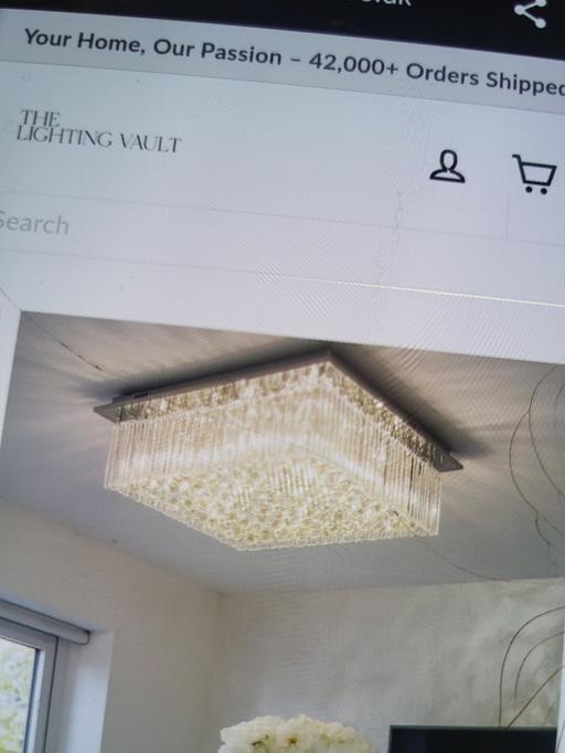  — Ballina crystal light fitting brand new 