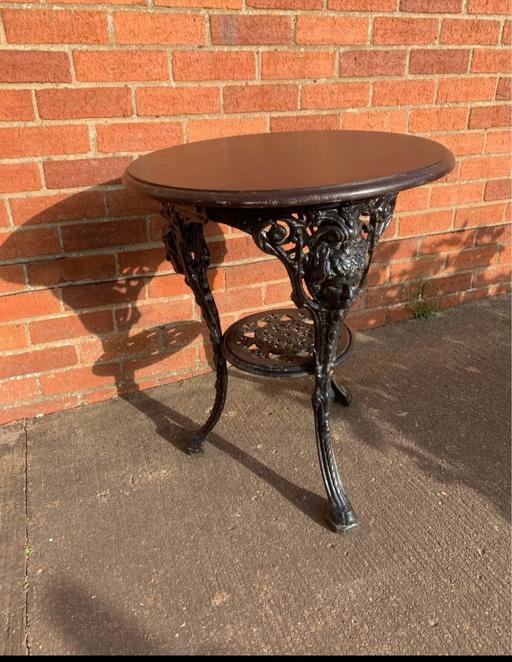  — cast iron pub style table