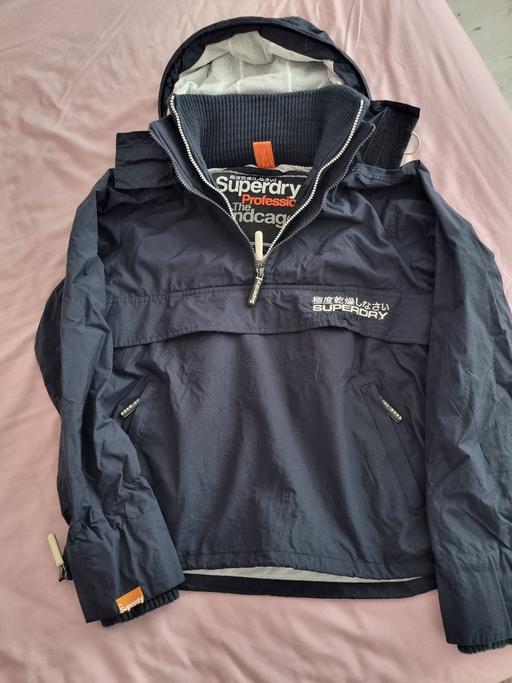  — mens superdry pop zip wind cagoule