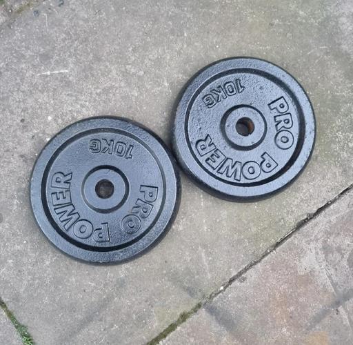  — 2x10kg cast iron weights