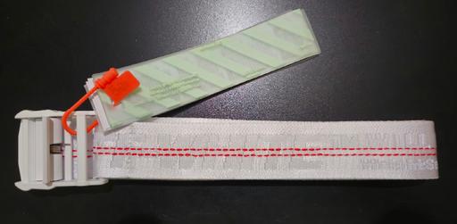  — OFF-WHITE White Industrial Logo Buckle Belt