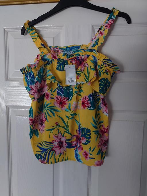  — Girls yellow cami top size 12-13 years
