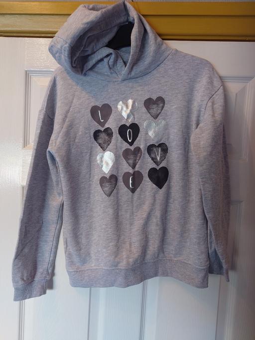  — Girls grey hoody size 11-12 years