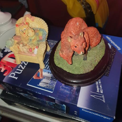  — Foxes & Teddy Bears Figures/Ornaments, 6 inch