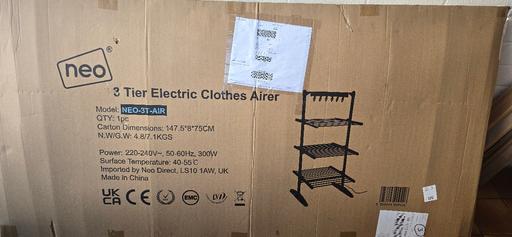  — ⚡️ NEW BOXED Neo 3 Tier Electric Heated Cloth