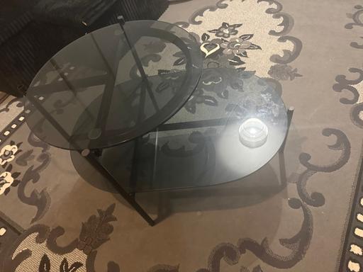  — Glass living room table