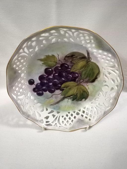  — VINTAGE GERMAN/BAVARIAN PIERCED DISH H/P.