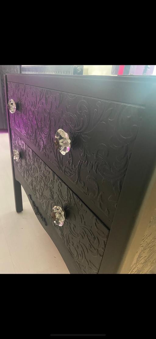  — Upcycled mirrored dresser.