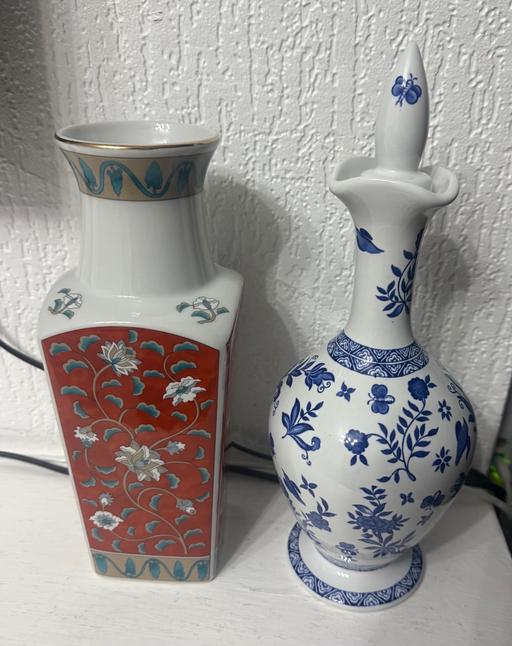  — Blue Decanter W Stopper Vase 🏺