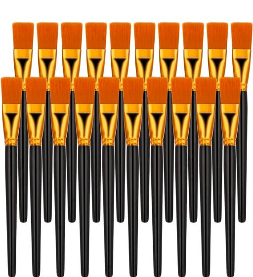  — simarro 20 Pcs Flat Brush Set, 1 Inch Wide