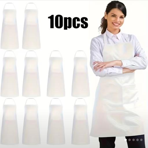  — 10 white aprons