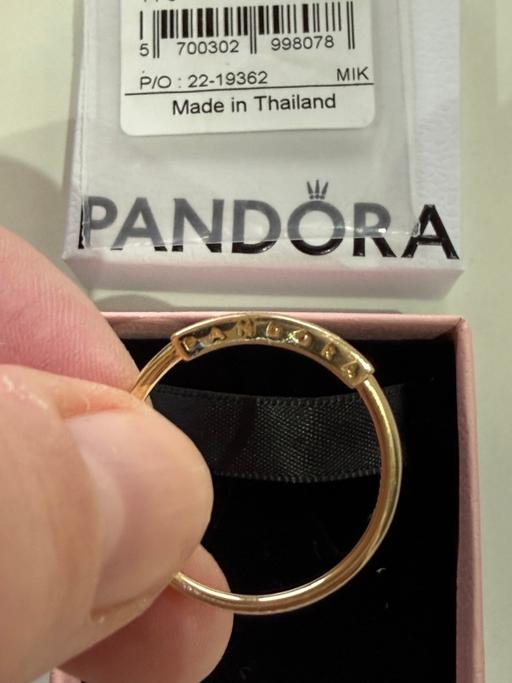  — 14ct gold Pandora ID ring Brand new