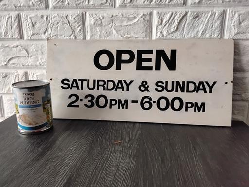  — vintage wooden open sign cool unusual 46 x 20