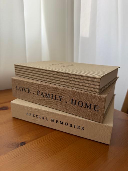  — Set of 3 storage books brand new