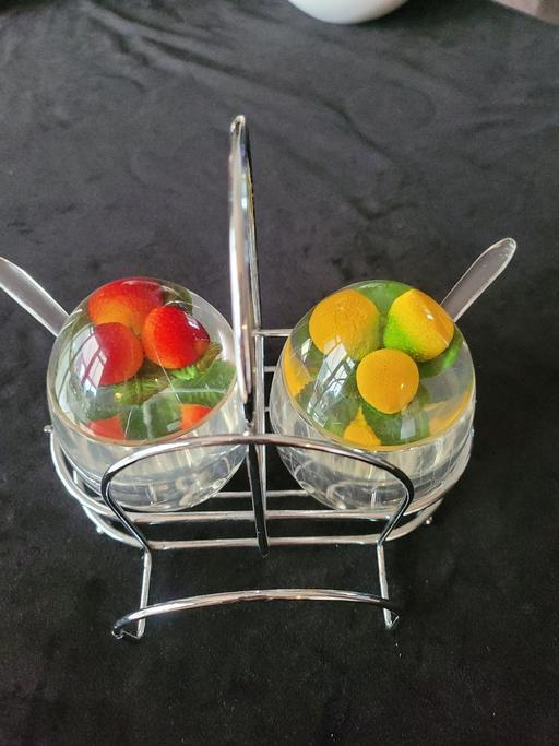  — jam and marmalade plus toast  condement set