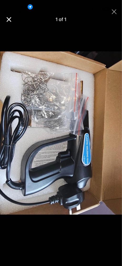  — Hot stapler heat gun for lasting fabric