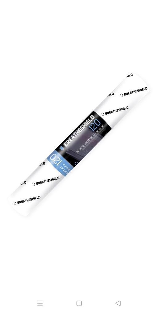  — 1m x 50m Breathe shield 120 Membrane