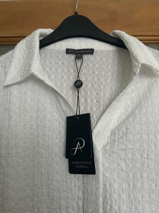  — Adrianna Papell White Shirt