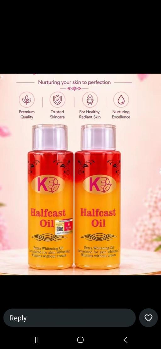  — GOLDEN WHITE HALF-CAST BODY OIL
