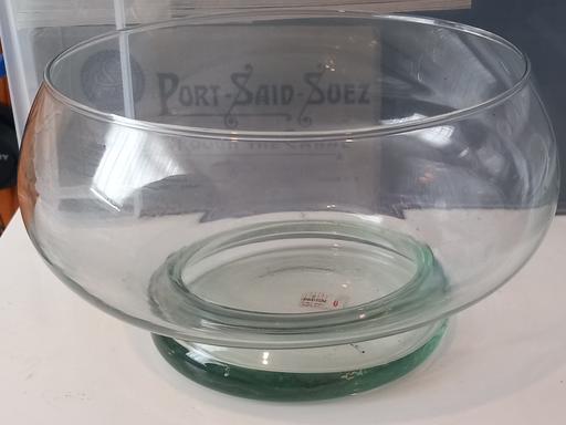  — Vintage La Mediterranea glass console bowl